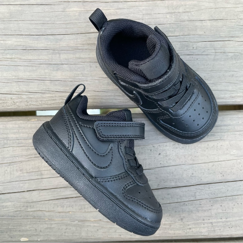 Nike Court Borough Low 2 in black Toddler Shoes size 5C - Picture 3 of 16